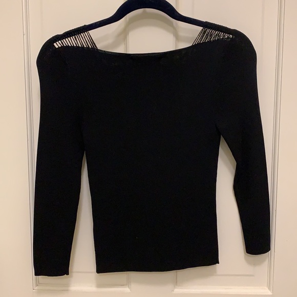 Beaded Shoulder Knit Top - Picture 5 of 7